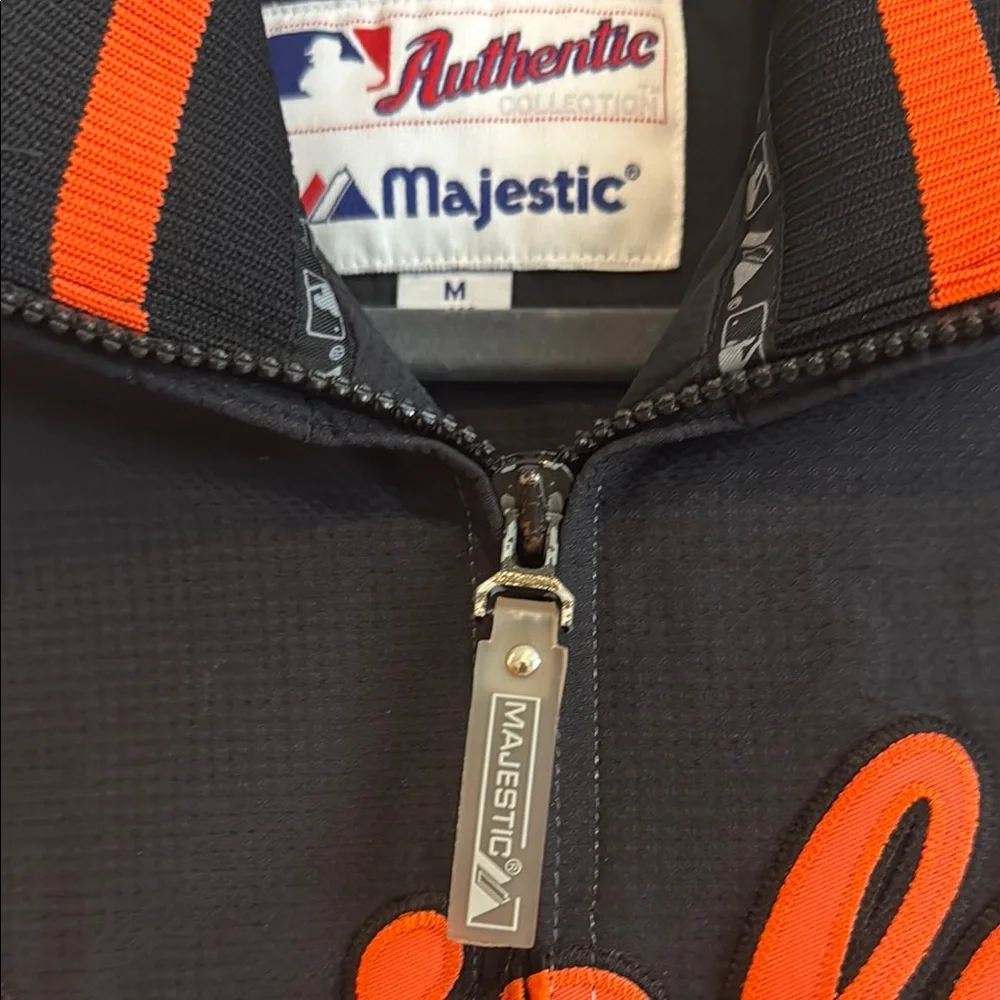 Majestic Orioles Black and Orange Jacket Boys Medium - Picture 5 of 7